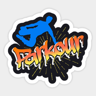 Parkours Graffiti Street Freerunning Sticker